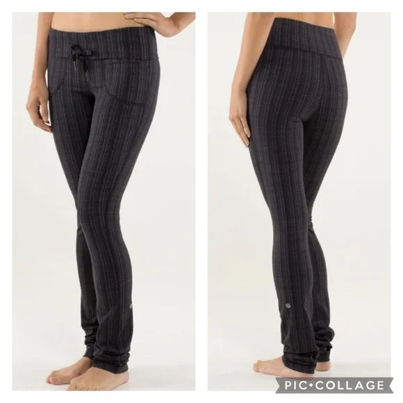 Lululemon Skinny Will Pant Ziggy Wee September Black Size 8 - Picture 1 of 5